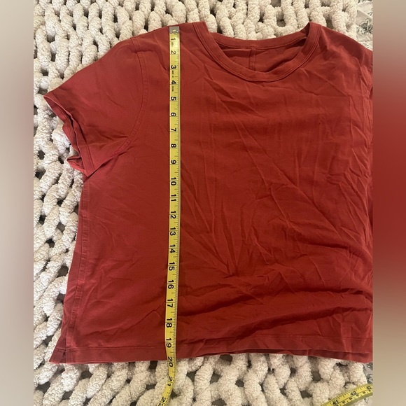 Lululemon Cropped Tee - Rust/Orange - Picture 4 of 5